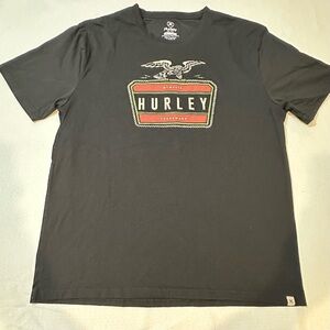 Hurley Eagle Graphic T‑Shirt Men’s Large Black MCMXCIX Logo Tee